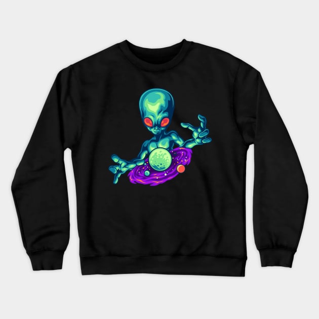 Extraterrestrial Crewneck Sweatshirt by Katheryn's Studio